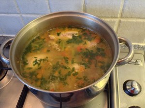 Allow veggies to boil for another half and hour. Yummy(and healthy) soup ready!