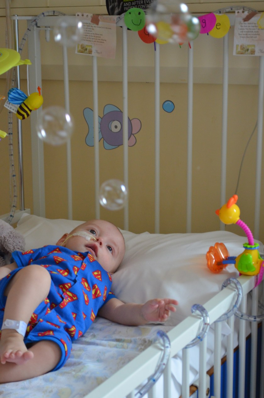 My sweet Georgie loved bubbles. 